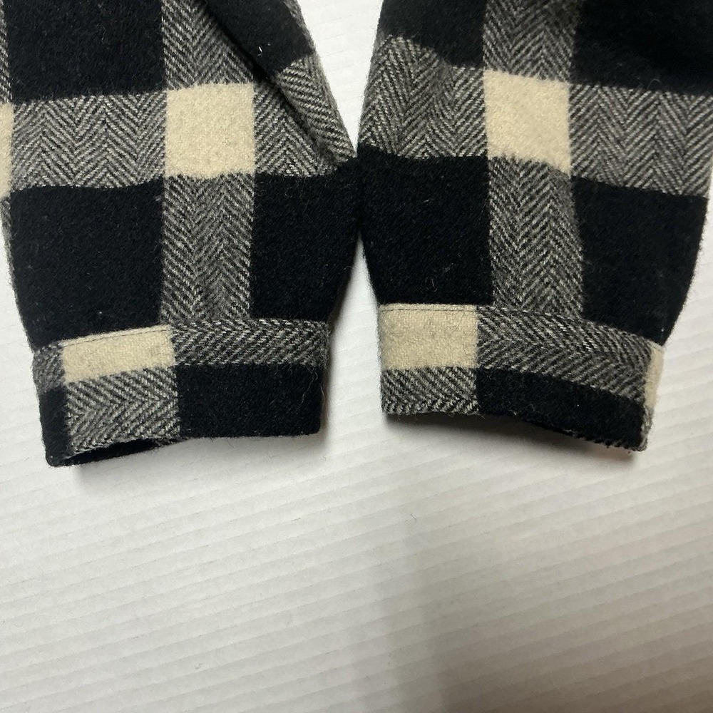 Vtg Pendleton Jacket Women's Medium Plaid 100% Virgin Wool Made USA 60s Pockets - Picture 12 of 16